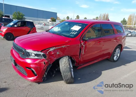 2021 Dodge Durango Gt Awd z USA, uszkodzony, nr VIN 1C4RDJDG9MC644951